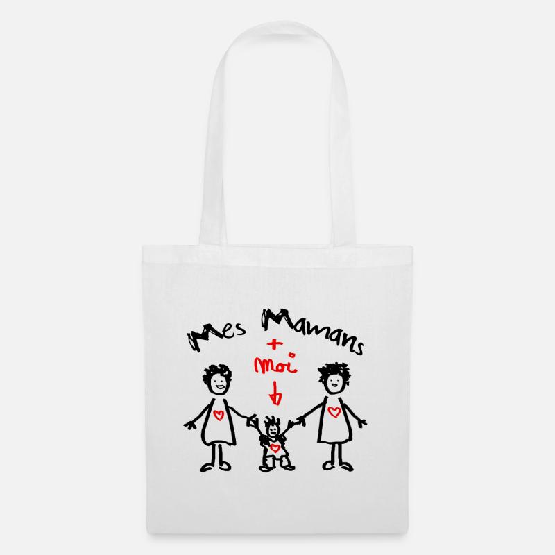 Mes_mamans__moi - Stoffbeutel - Weiß