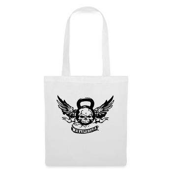 kettlebell skull - Tote Bag - white - Front