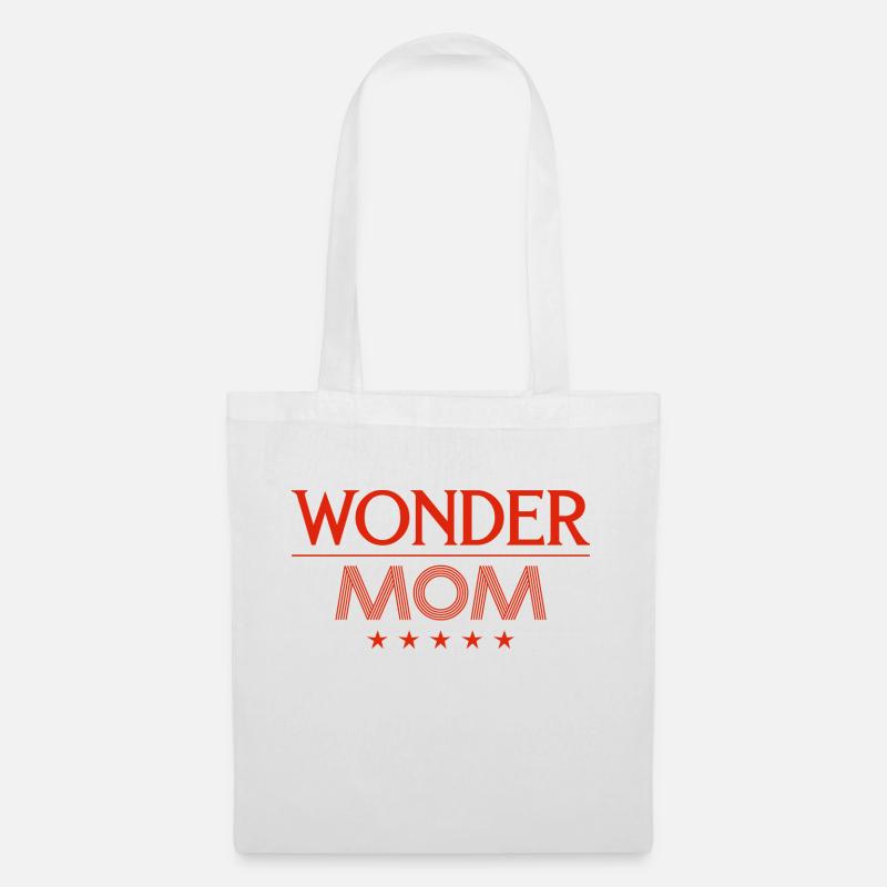 Wonder Mom final - Tote Bag - white