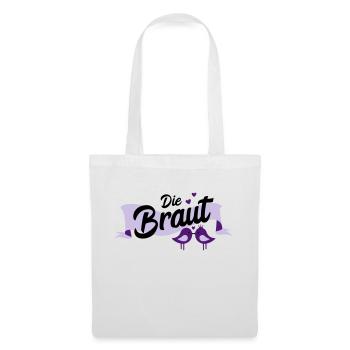 Le cadeau de partie de poule mariée - Sac en tissu - blanc - Devant