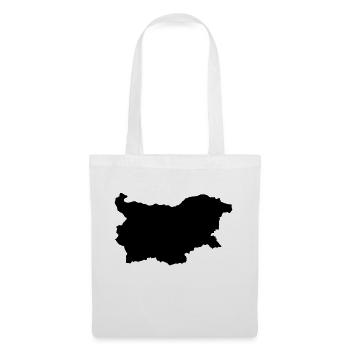 Carte de la Bulgarie - Sac en tissu - blanc - Devant