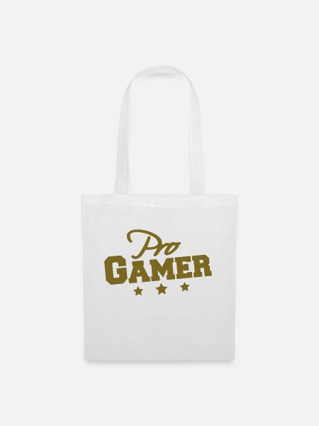 Pro Gamer - Stoffbeutel - Weiß