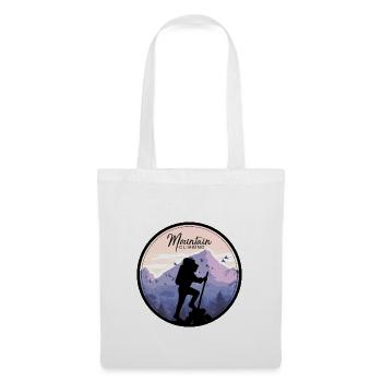 montagnes - Sac en tissu - blanc - Devant
