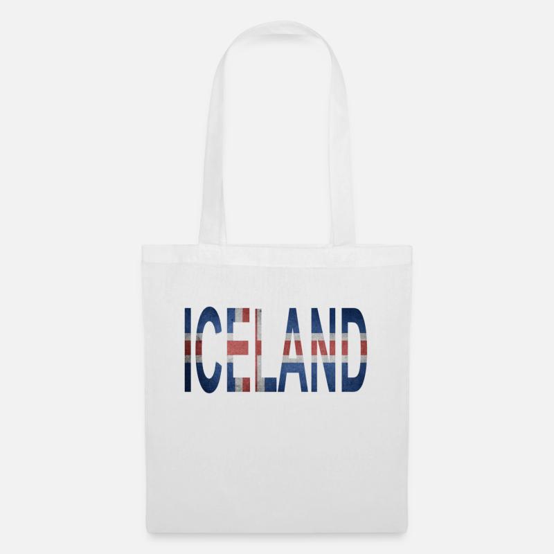 Islande - Sac en tissu - blanc
