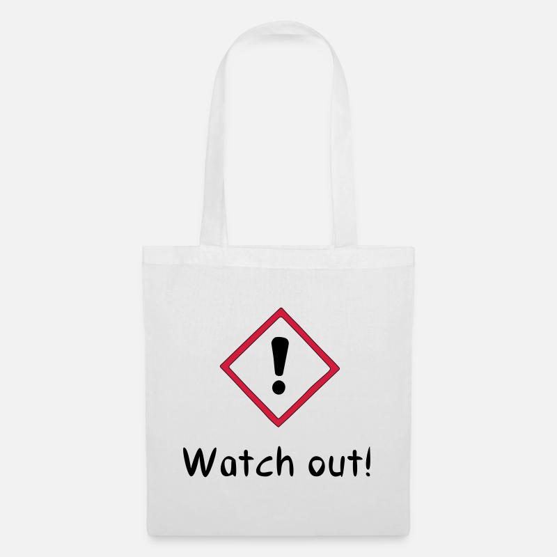 Attention! - Sac en tissu - blanc