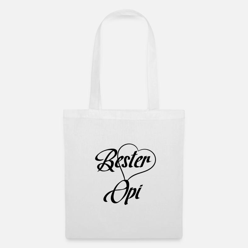 Bester Opi - Stoffbeutel - Weiß