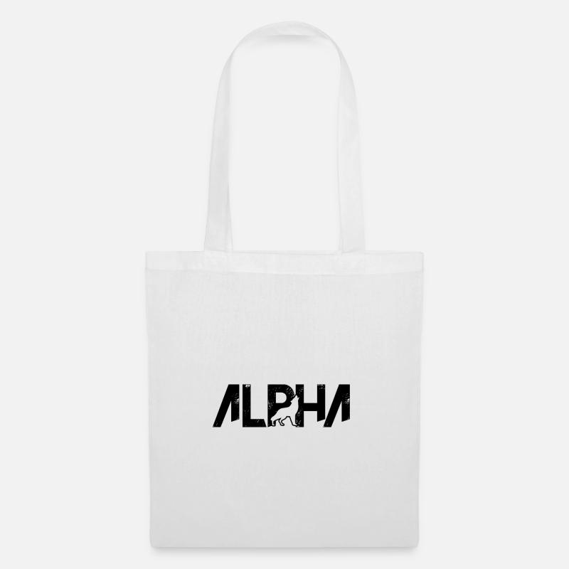 Alphawolf - Stoffbeutel - Weiß