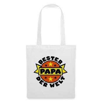 papa vatertag himmelfahrt - Stoffbeutel - Weiß - Vorne