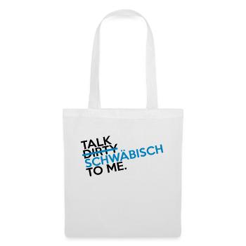 talk_swaebisch_2c - Stoffbeutel - Weiß - Vorne
