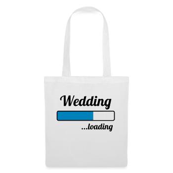 Wedding ...loading - Stoffbeutel - Weiß - Vorne