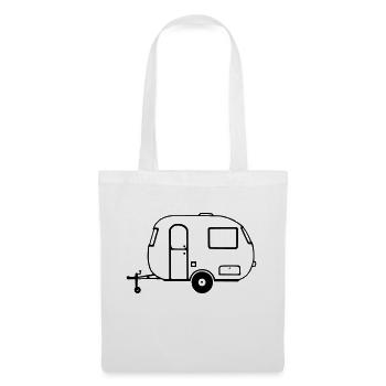 Wohnwagen - Stoffbeutel - Weiß - Vorne