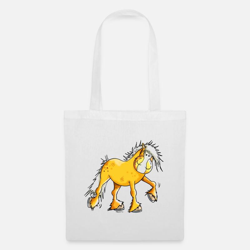 Hera der Haflinger - Stoffbeutel - Weiß