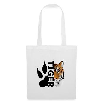 Tigre - Sac en tissu - blanc - Devant
