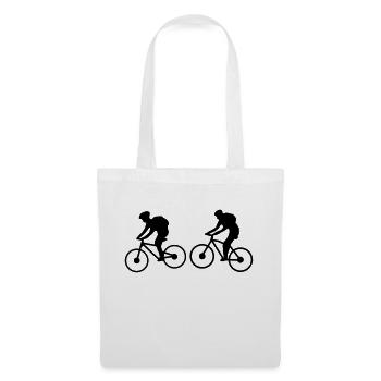 Sport - Fahrrad Mountainbike - Stoffbeutel - Weiß - Vorne