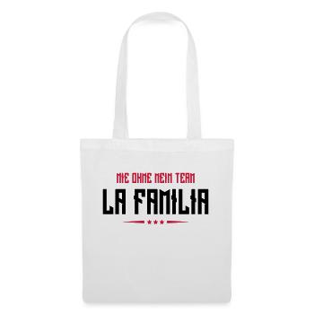 familia nie ohne mein team - Stoffbeutel - Weiß - Vorne