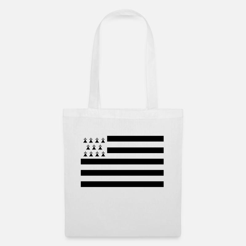 Breton Flag - Tote Bag - white
