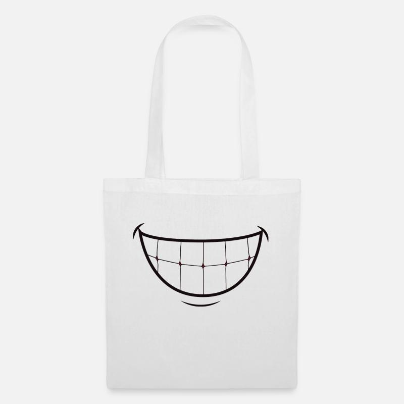 - Smile! - Stoffbeutel - Weiß