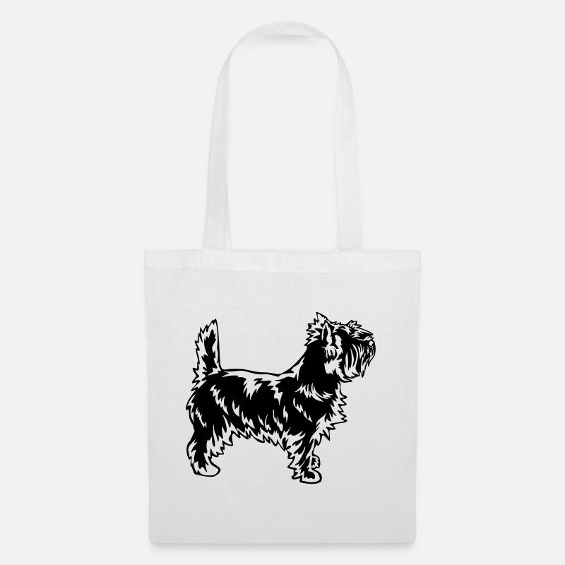 Cairn Terrier - Stoffbeutel - Weiß