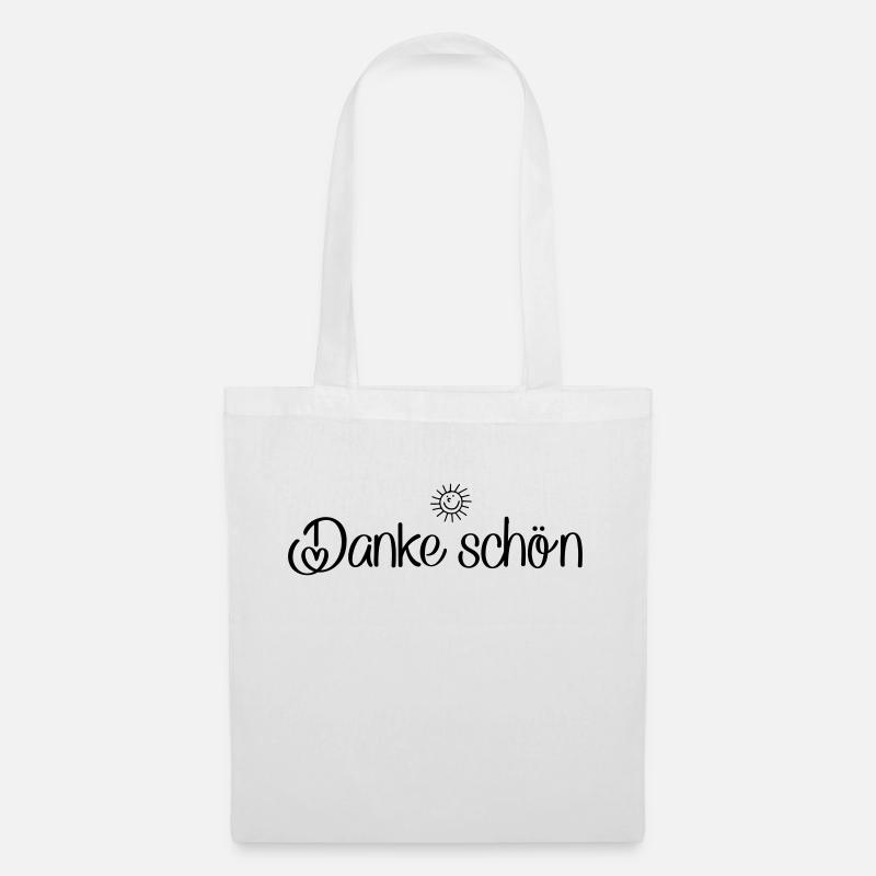 Danke schön - Stoffbeutel - Weiß