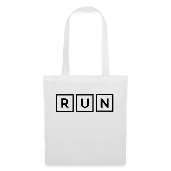 RUN - Stoffbeutel - Weiß - Vorne