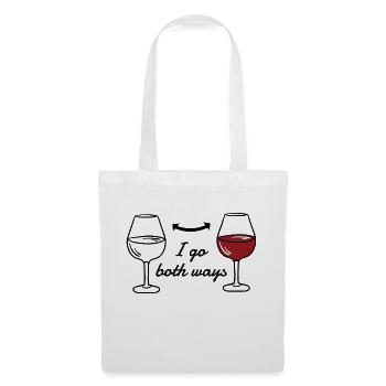 Funny Wine Drinker Design - Tote Bag - white - Front