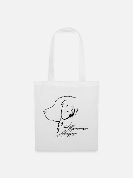 MAREMMANO ABRUZZESE Profil Hunde Hund Wilsigns - Stoffbeutel - Weiß
