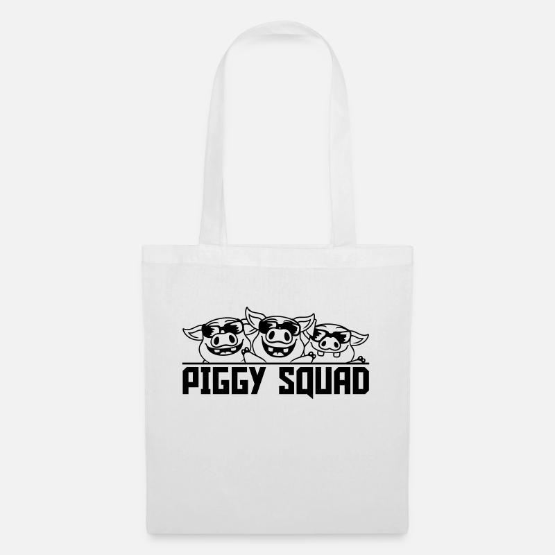 Amis Pig Piggy Squad - Sac en tissu - blanc