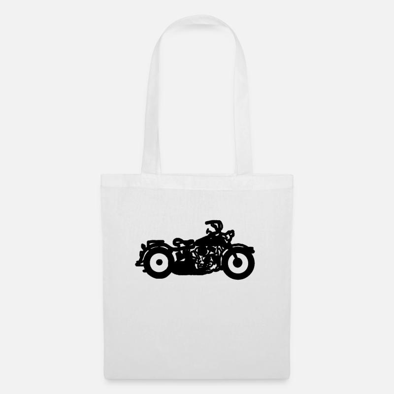 motorcycle - Tote Bag - white