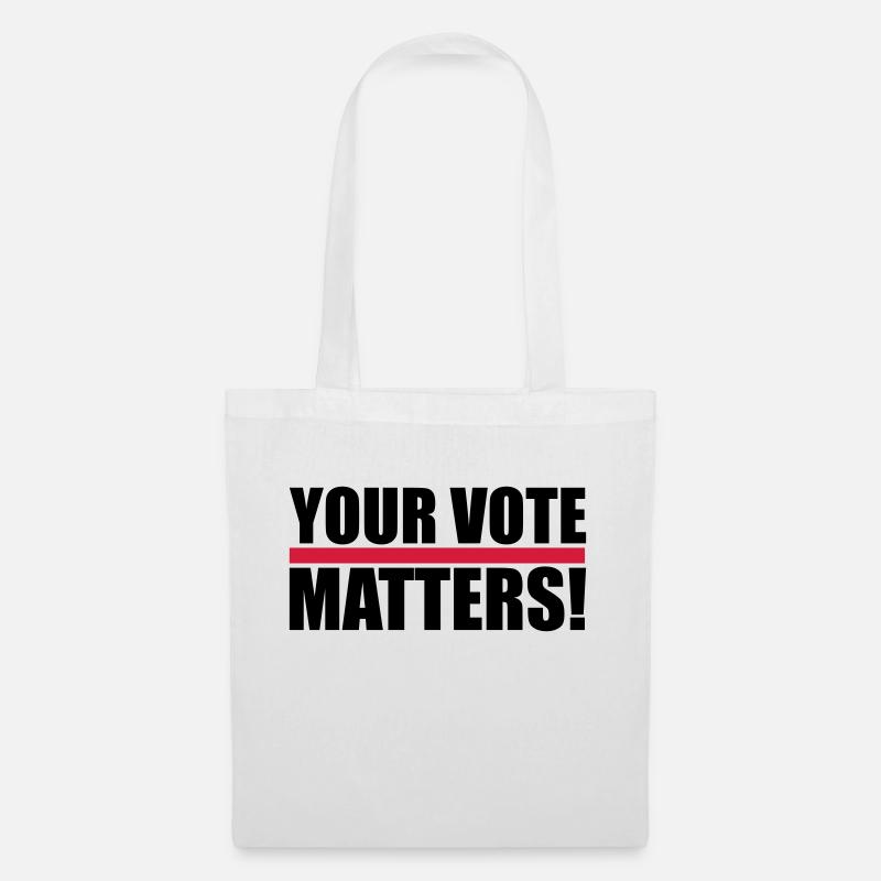your vote matters Zitat - Stoffbeutel - Weiß