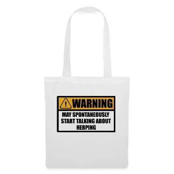 Herping Herpetology Herpetologist Funny saying - Tote Bag - white - Front