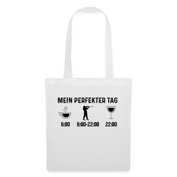 Mein Perfekt-Tag 1 - - Stoffbeutel - Weiß - Vorne