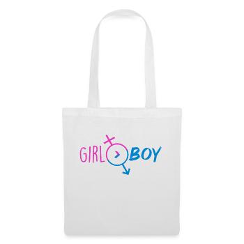 Girls > boys - Tote Bag - white - Front