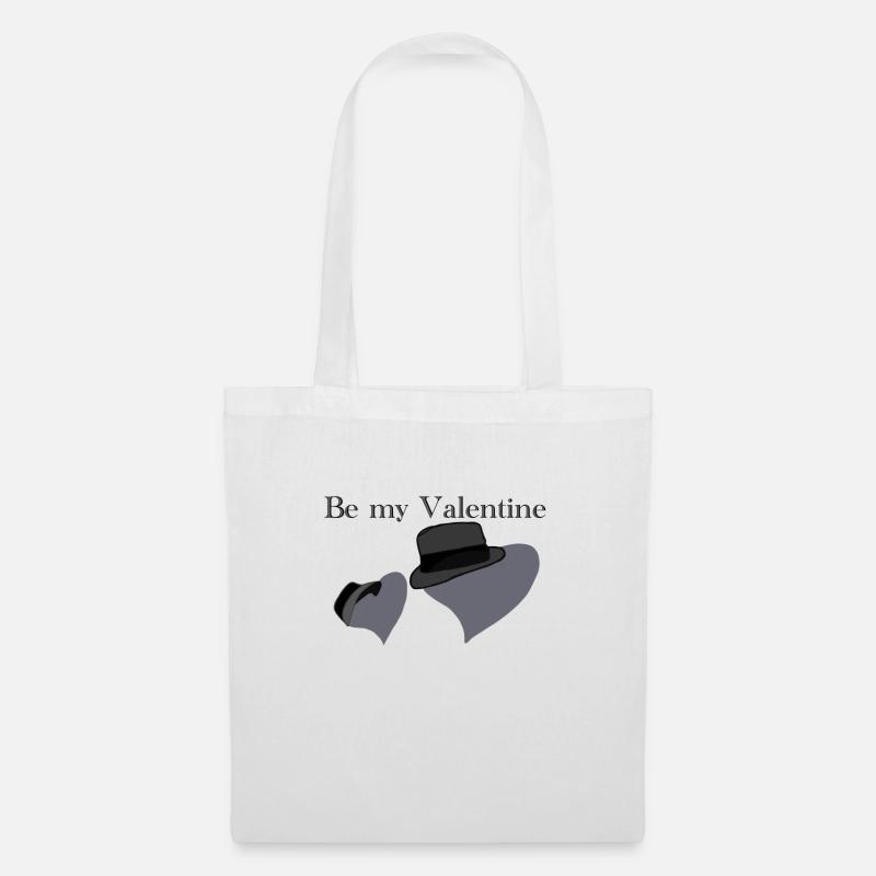 Be my Valentine - Stoffbeutel - Weiß