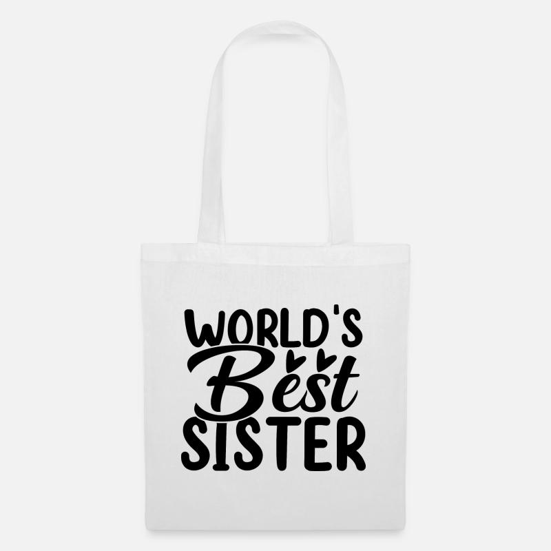 World's Best Sister - Stoffbeutel - Weiß