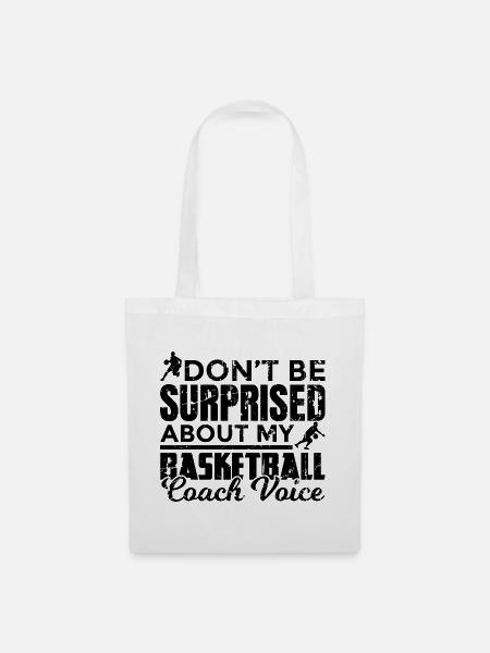 Basketballtrainer - Stoffbeutel - Weiß