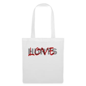 Love HURTS! - Stoffbeutel - Weiß - Vorne