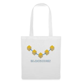 Blockchain Design - Stoffbeutel - Weiß - Vorne