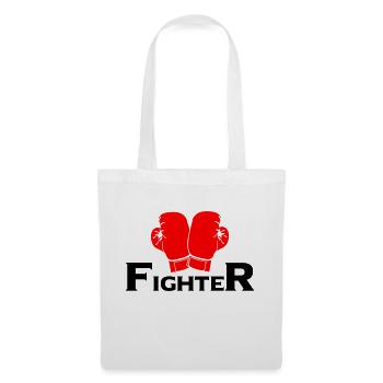 combattant - Sac en tissu - blanc - Devant