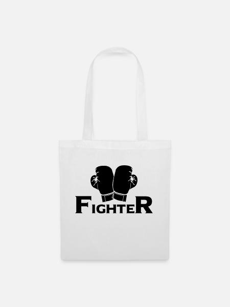 fighter - Stoffbeutel - Weiß