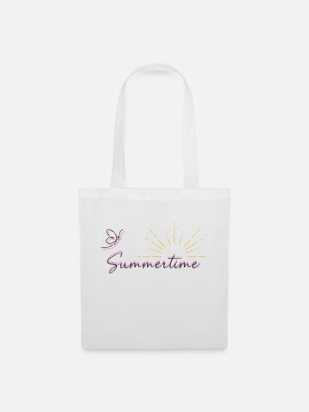 Summertime - Stoffbeutel - Weiß