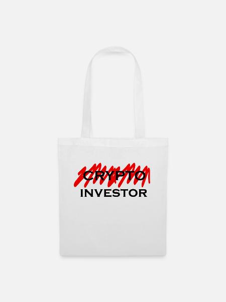 Crypto Bitcoin Trading - Stoffbeutel - Weiß