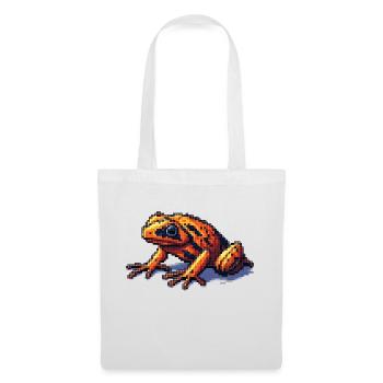 Poison dart frog in retro 8 bit pixel graphics - Tote Bag - white - Front
