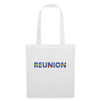 Drapeau Réunion - Sac en tissu - blanc - Devant