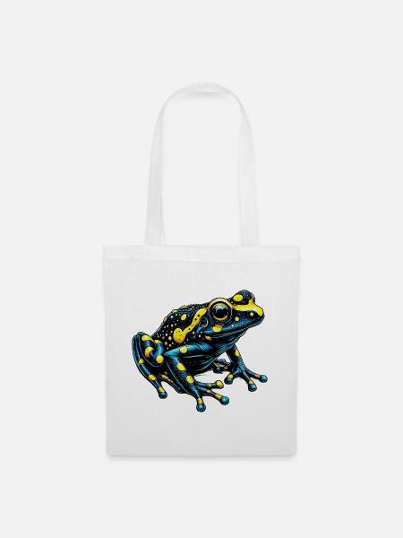 Frosch - Stoffbeutel - Weiß