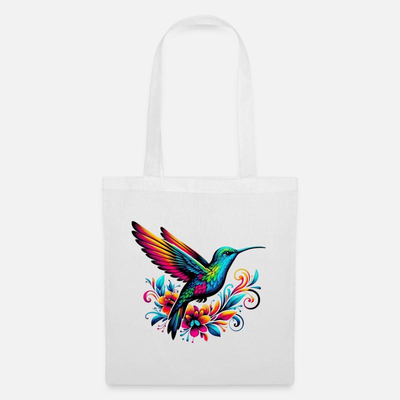 Kolibri - Stoffbeutel - Weiß