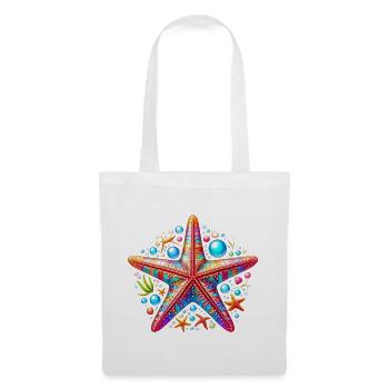 Étoile de mer - Sac en tissu - blanc - Devant