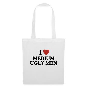 I Medium UGLY MEN - Stoffbeutel - Weiß - Vorne