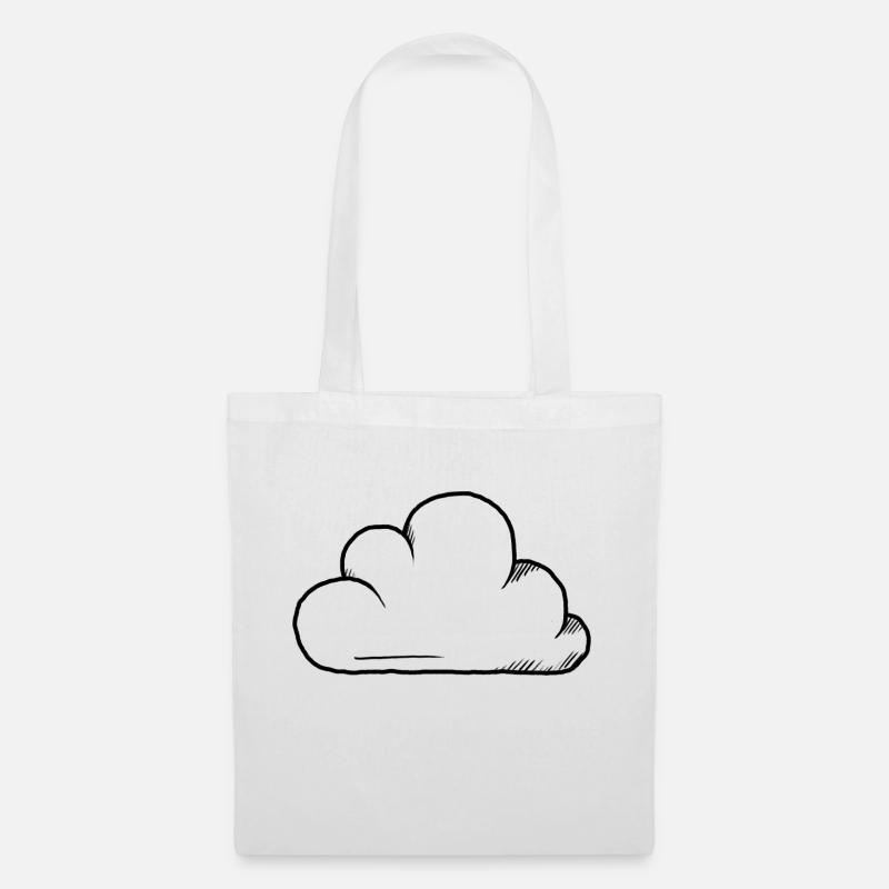 Conception du cloud - Sac en tissu - blanc
