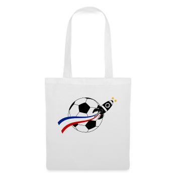 Frankreich Ballon Flagge - Stoffbeutel - Weiß - Vorne