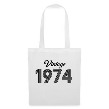 1974 Retro 1974 Birthday Gift - Vintage 1974 - Tote Bag - white - Front